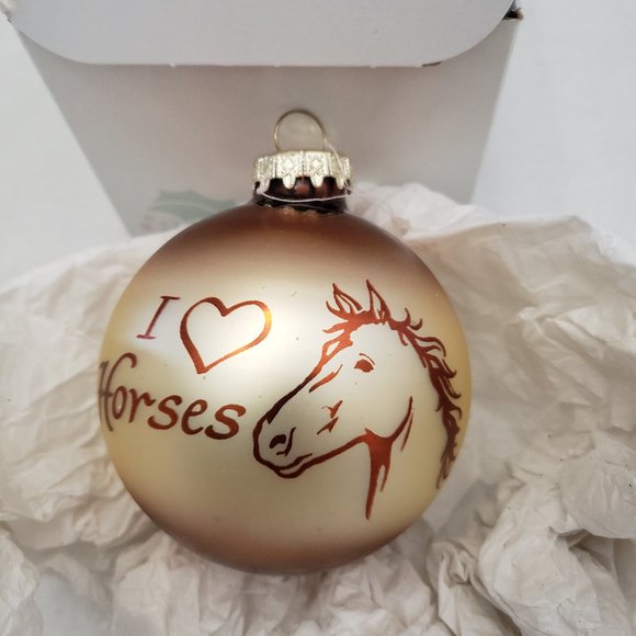 BRONNER'S Wonderland Ornament I Love Horses - Picture 2 of 8